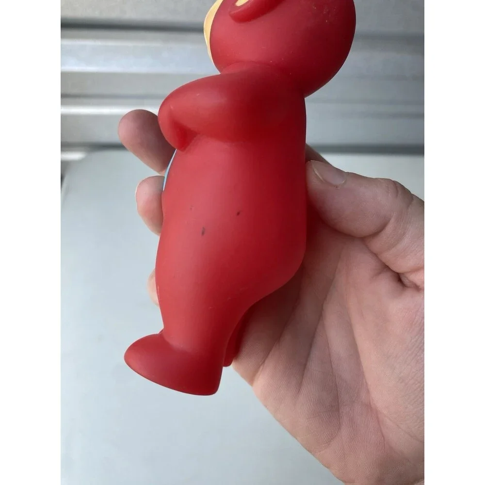 Vintage 1998 Teletubbies Po Red Vinyl Figure Toy ~5.75” Hasbro Ragdoll Squeaker